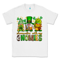 White St. Patrick's Day shamrockin' with my gnomies Classic Tee - Neo Western