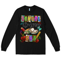 Black School driver bus Long Sleeve Tee - CowhideDigitalArt