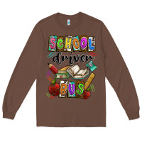 Chestnut School driver bus Long Sleeve Tee - CowhideDigitalArt