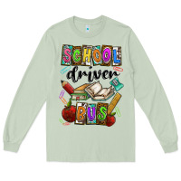 Matcha School driver bus Long Sleeve Tee - CowhideDigitalArt