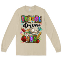 Mushroom School driver bus Long Sleeve Tee - CowhideDigitalArt