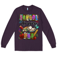Plum School driver bus Long Sleeve Tee - CowhideDigitalArt