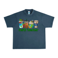 Midnight Navy math teacher coffee cups Urban Heavy Tee - texasbilliewilder