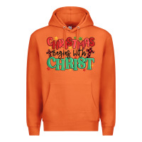 Carrot christmas begins with christ Premium Hoodie - MaliasSmallBusiness