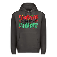 Smoke christmas begins with christ Premium Hoodie - MaliasSmallBusiness
