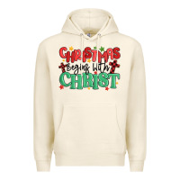 Tofu christmas begins with christ Premium Hoodie - MaliasSmallBusiness