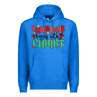 True Royal christmas begins with christ Premium Hoodie - MaliasSmallBusiness