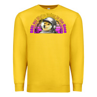 Lemon doge coin hodl on we're going to the moon retro sunset Premium Sweatshirt - Jasminsmagicworld