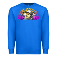 True Royal doge coin hodl on we're going to the moon retro sunset Premium Sweatshirt - Jasminsmagicworld