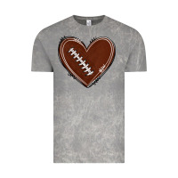 Cloud Rock american football heart Vintage Tee - texasbilliewilder