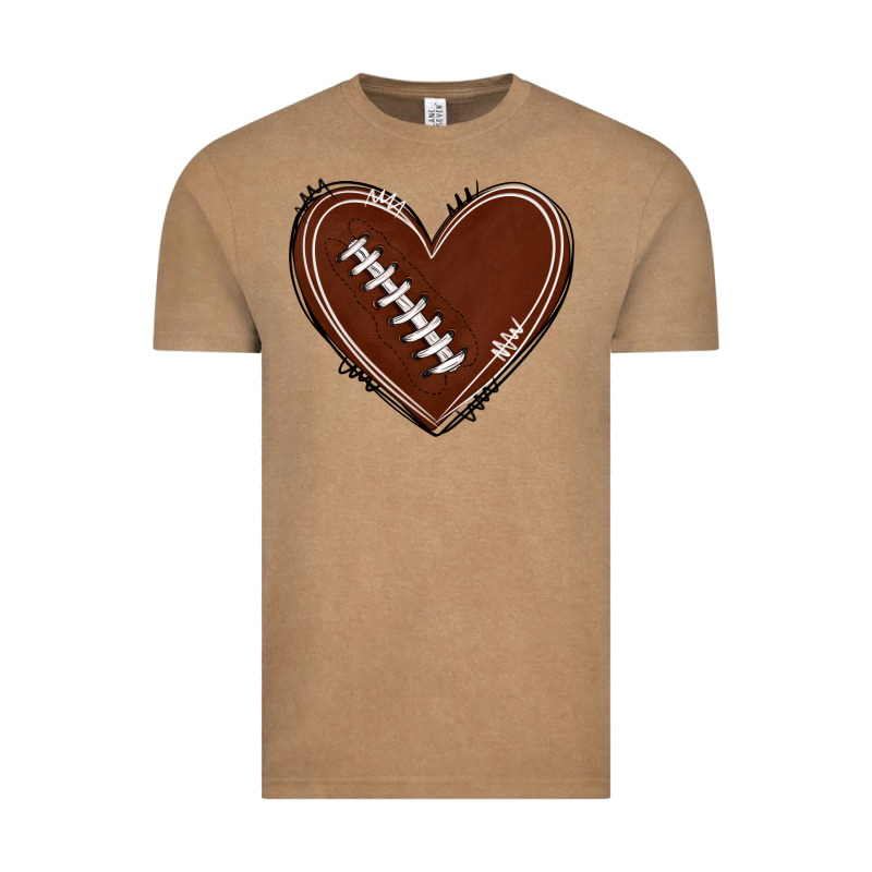 American Football Heart Vintage Tee by texasbilliewilder | Teevron