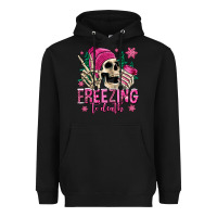 Black freezing to death winter skull Heavyweight Hoodie - Jasminsmagicworld
