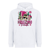 White freezing to death winter skull Heavyweight Hoodie - Jasminsmagicworld