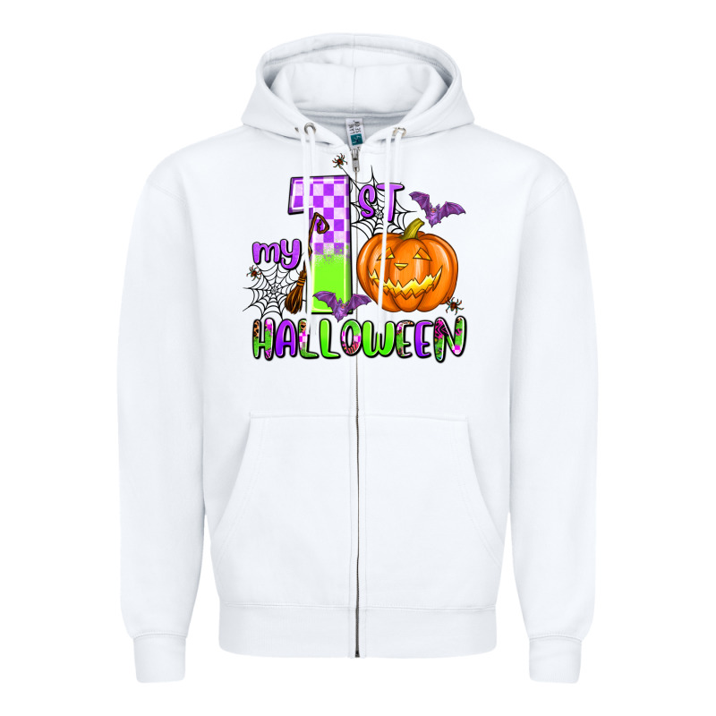 My First Halloween Pumpkin Zipper Hoodie by AdoDesignShop | Teevron