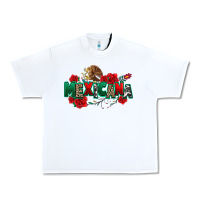 White mexicana Urban Heavy Tee - texasbilliewilder