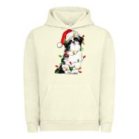 Pigment Pistachio christmas shih tzu dog Urban Hoodie - LillyAllenDesigns