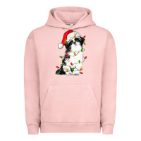 Pigment Salmon christmas shih tzu dog Urban Hoodie - LillyAllenDesigns