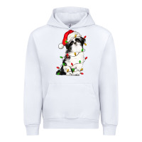 White christmas shih tzu dog Urban Hoodie - LillyAllenDesigns