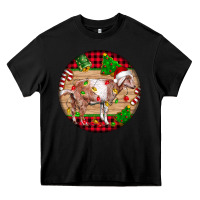 Black Nubian Goat Christmas Heavy Core Tee - LillyAllenDesigns