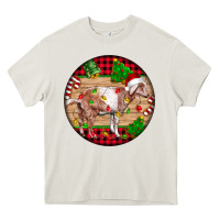 Cream Nubian Goat Christmas Heavy Core Tee - LillyAllenDesigns