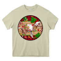 Mossy Nubian Goat Christmas Heavy Core Tee - LillyAllenDesigns