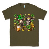 Army Green St. Patrick's Day donkey Classic Tee - Neo Western
