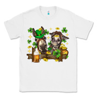 White St. Patrick's Day donkey Classic Tee - Neo Western