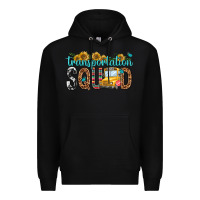 Black transportation squad Premium Hoodie - NancyCooperArtShop