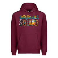 Burgundy transportation squad Premium Hoodie - NancyCooperArtShop