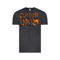 Vintage Black game day football leopard Vintage Tee - Zillion Design Studio