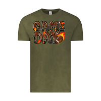 Vintage Olive game day football leopard Vintage Tee - Zillion Design Studio
