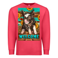 Cardinal western pig garden Premium Sweatshirt - LillyAllenDesigns