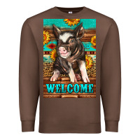 Chestnut western pig garden Premium Sweatshirt - LillyAllenDesigns