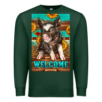 Sports Green western pig garden Premium Sweatshirt - LillyAllenDesigns
