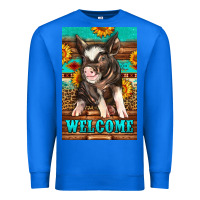 True Royal western pig garden Premium Sweatshirt - LillyAllenDesigns