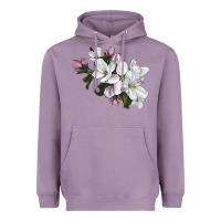 Lavender apple blossom Heavyweight Hoodie - LillyAllenDesigns