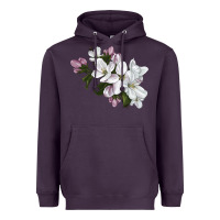 Plum apple blossom Heavyweight Hoodie - LillyAllenDesigns