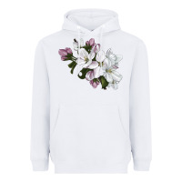 White apple blossom Heavyweight Hoodie - LillyAllenDesigns