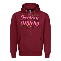 Burgundy feeling witchy Zipper Hoodie - AdoDesignShop
