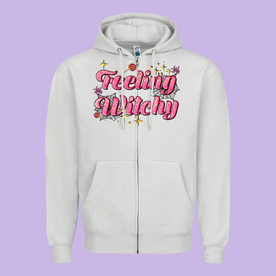 Feeling Witchy Zipper Hoodie Designed By Adodesignshop