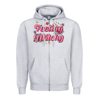 Heather Grey feeling witchy Zipper Hoodie - AdoDesignShop