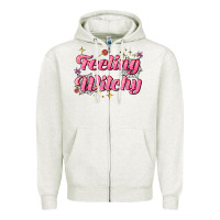 Oatmeal Heather feeling witchy Zipper Hoodie - AdoDesignShop