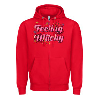Red feeling witchy Zipper Hoodie - AdoDesignShop