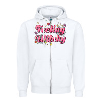 White feeling witchy Zipper Hoodie - AdoDesignShop