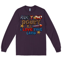 Plum Ain't no doubt i love this land 4th of july Long Sleeve Tee - CowGirlArtShop