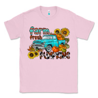 Bubblegum Pink farm fresh pumpkin Classic Tee - CowhideDigitalArt