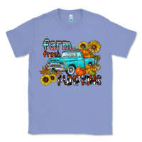 Colony Blue farm fresh pumpkin Classic Tee - CowhideDigitalArt
