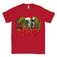 Red Christmas mama Claus Classic Tee - FaDigitalArtStudio