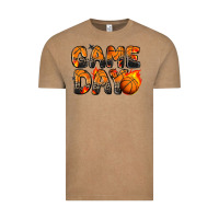 Vintage Coffee game day basketball leopard Vintage Tee - Zillion Design Studio