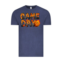 Vintage Denim game day basketball leopard Vintage Tee - Zillion Design Studio